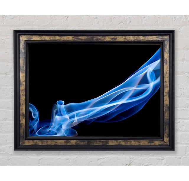 Blue Smoke On Black Framed Print Bright Star Size: 42cm H x 59.7cm W on Productcaster.