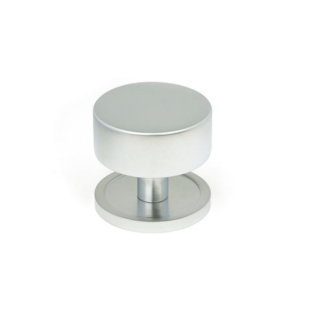 Round Knob From The Anvil Size: 4 cm, Finish: Satin Chrome on Productcaster.