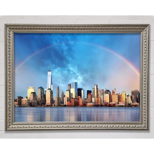 Rainbow Over The Big Apple - Single Picture Frame Art Prints Ebern Designs Size: 29.7cm H x 42cm W on Productcaster.