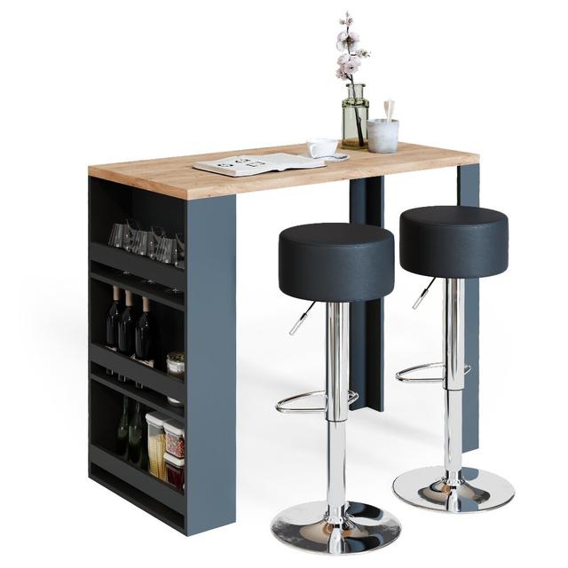 Bar with Wine Storage Brayden Studio on Productcaster.