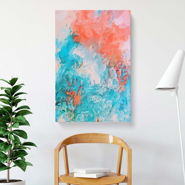 Day of My Heart in Abstract - Wrapped Canvas Graphic Art Print East Urban Home Size: 60cm H x 40cm W x 3cm D on Productcaster.