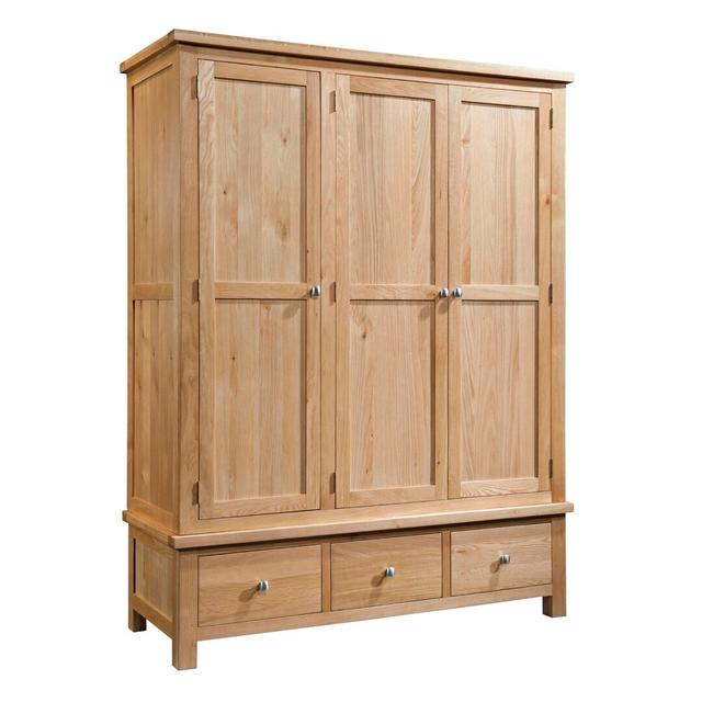 Dover 3 Door Wardrobe Gracie Oaks on Productcaster.