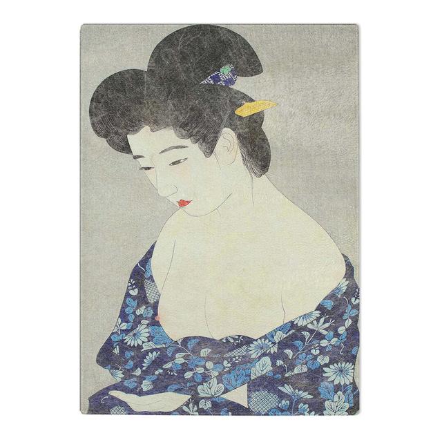 Tempered Glass Woman by Ito Shinsui Chopping Board East Urban Home Size: 20cm W x 28.5cm L on Productcaster.