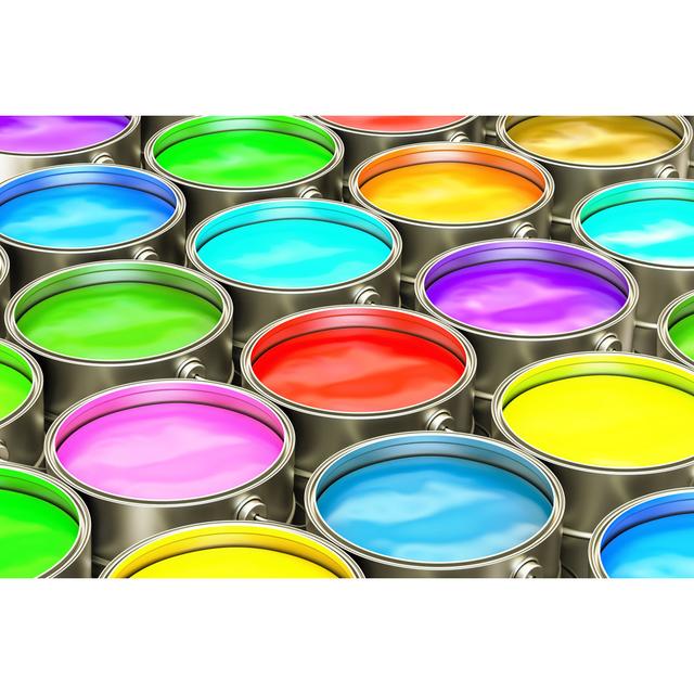 Paint Cans by Alexlmx - Wrapped Canvas Photograph 17 Stories Size: 20cm H x 30cm W x 3.8cm D on Productcaster.