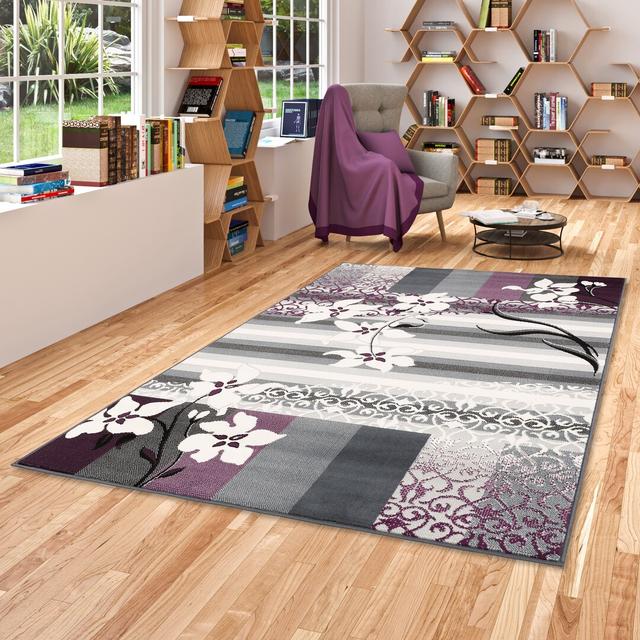 Heriberto Floral Machine Woven Area Rug ClassicLiving Rug Size: Rectangle 120 x 170cm on Productcaster.