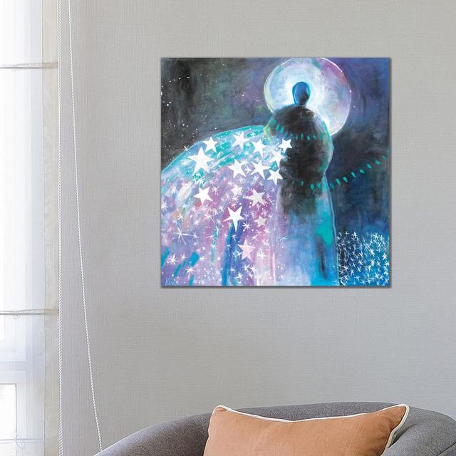 Sowing Star Seeds by Kerri McCabe - Wrapped Canvas Painting ClassicLiving Size: 66.04cm H x 66.04cm W x 3.81cm D on Productcaster.