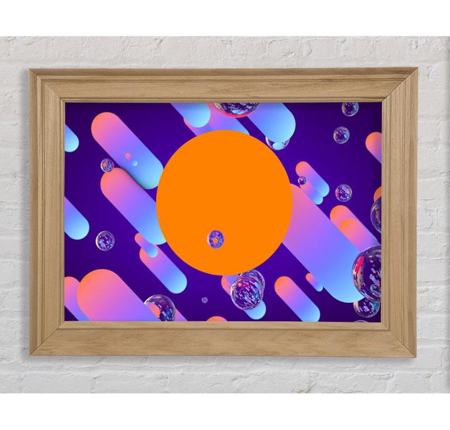 Red Orange Sun On Life - Single Picture Frame Art Prints Bright Star Size: 29.7cm H x 42cm W x 8cm D on Productcaster.