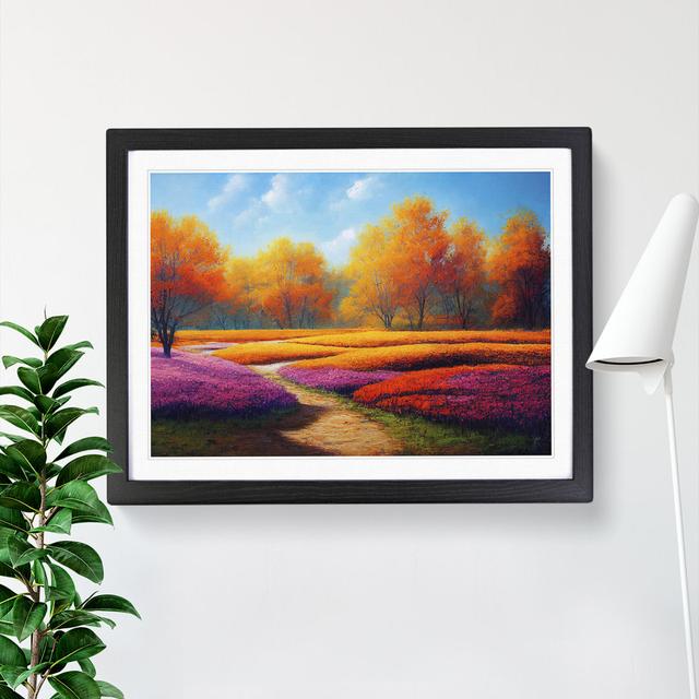 A Popular Spring Forest - Single Picture Frame Print Marlow Home Co. Size: 25cm H x 34cm W x 2cm D, Frame Colour: Black Framed on Productcaster.