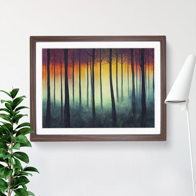 Forest Of Colour Vol.1 - Single Picture Frame Print Alpen Home Frame Colour: Walnut Framed, Size: 46cm H x 64cm W x 2cm D on Productcaster.