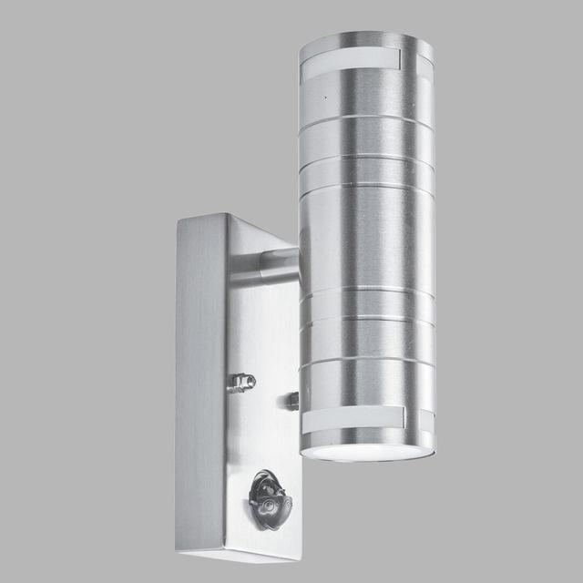 Cartagena Stainless Steel 2 - Bulb 22cm H Outdoor Armed Sconce Dakota Fields on Productcaster.