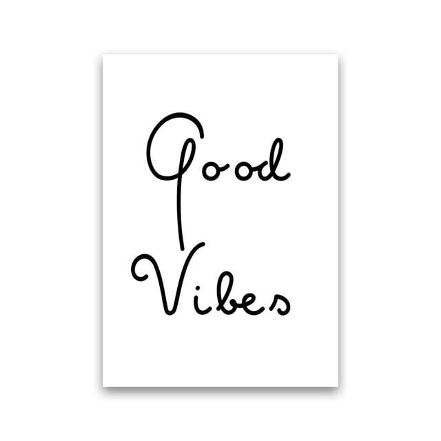 Good Vibes - Print 17 Stories Frame Option: No Framed, Size: 42cm H x 30cm W x 1cm D on Productcaster.