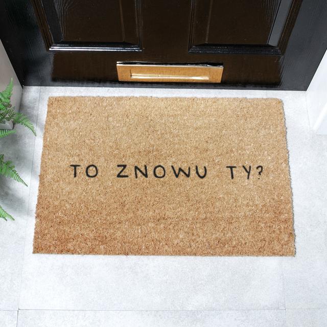 Breanna To Znowu Ty Wycieraczka 40 x 60 cm Non-Slip Door Mat Happy Larry on Productcaster.