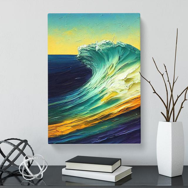 Painted Ocean Seascape Vol.2 House of Hampton Size: 76cm H x 50cm W on Productcaster.