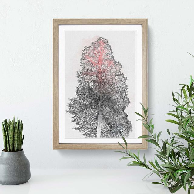 Colour of the Tree in Abstract - Picture Frame Graphic Art Print East Urban Home Frame Option: Oak Framed, Size: 48cm H x 36cm W x 2cm D on Productcaster.