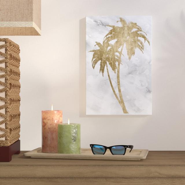 Palm Tree Gold III - Wrapped Canvas Print East Urban Home Size: 152cm H x 102cm W x 5cm D on Productcaster.