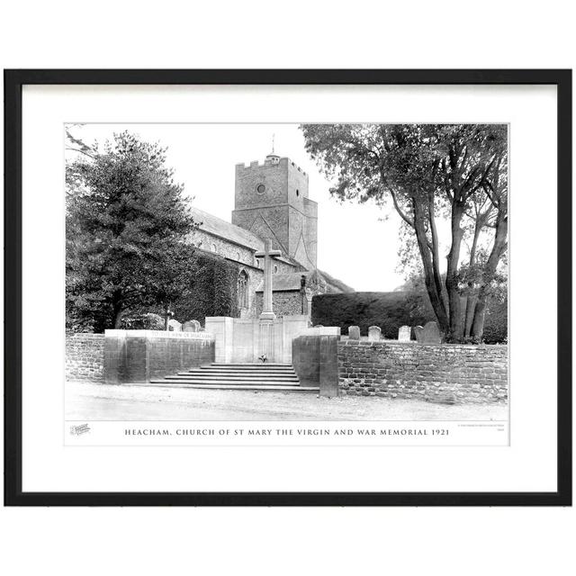 'Heacham, Church of St Mary the Virgin and War Memorial 1921' by Francis Frith - Picture Frame Photograph Print on Paper The Francis Frith Collection on Productcaster.