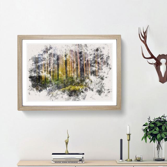 Forest Dreams - Picture Frame Painting Print East Urban Home Frame Option: Oak Framed, Size: 36cm H x 48cm W x 2cm D on Productcaster.