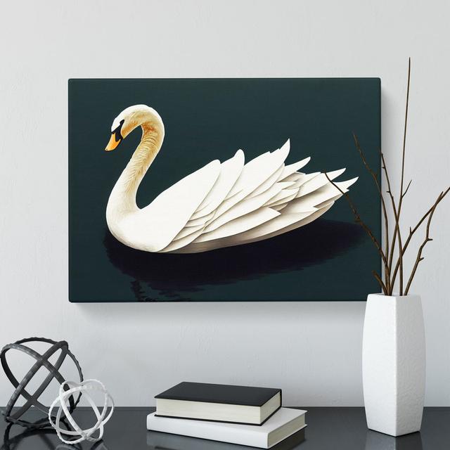 Inspirational Swan - Wrapped Canvas Print Rosdorf Park Size: 50cm H x 76cm W x 3cm D on Productcaster.