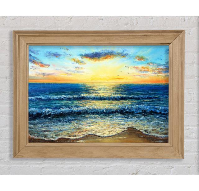 Painting of the Perfect Sunset - Single Picture Frame Art Prints Bright Star Size: 84.1cm H x 118.9cm W x 8cm D on Productcaster.