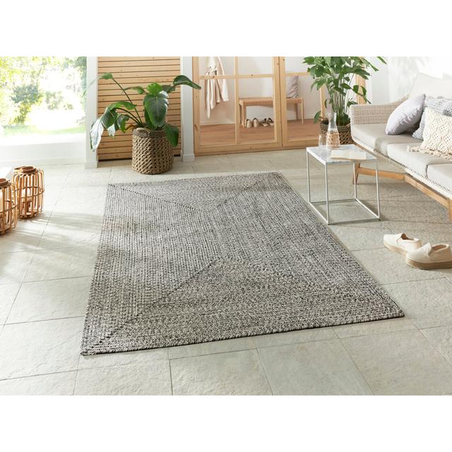 Machine Woven Grey Indoor/Outdoor Rug Hanse Home Rug Size: Runner 80 x 200cm on Productcaster.