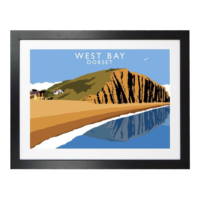 West Bay by Richard O'Neil - Graphic Art Print on Paper East Urban Home Format: Black Wood Frame, Size: 44 cm H x 54 cm W x 2.2 cm D on Productcaster.