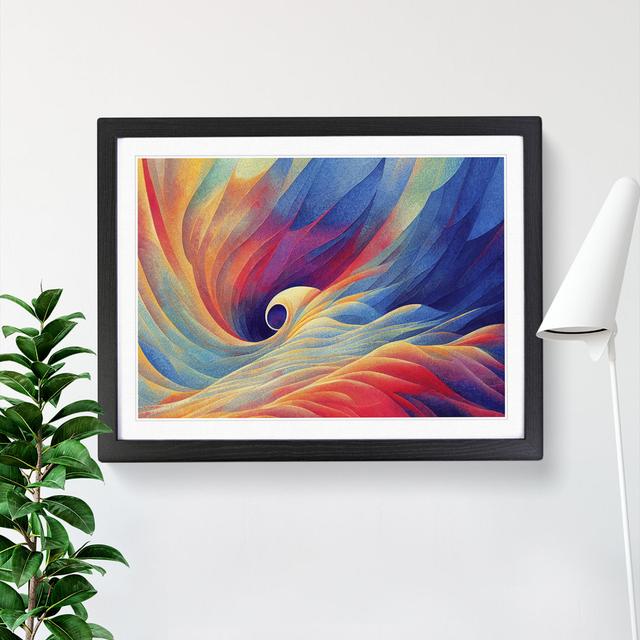 XH1022-6089X Modern Fractal Art Vol.1 Abstract - Single Picture Frame Print Metro Lane Frame Colour: Black, Size: 25cm H x 34cm W on Productcaster.