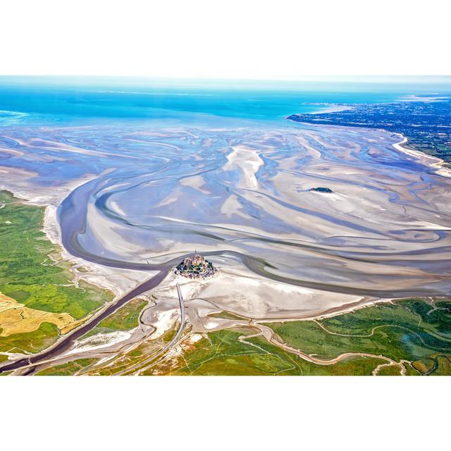 Mont Saint Michel Bay From Airplane Highland Dunes Size: 30cm H x 46cm W x 3.8cm D on Productcaster.