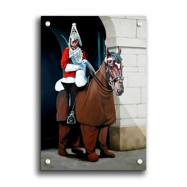 The Queens Guards by Banksy - Unframed Graphic Art Print on Acrylic East Urban Home Size: 42cm H x 59.4cm W on Productcaster.