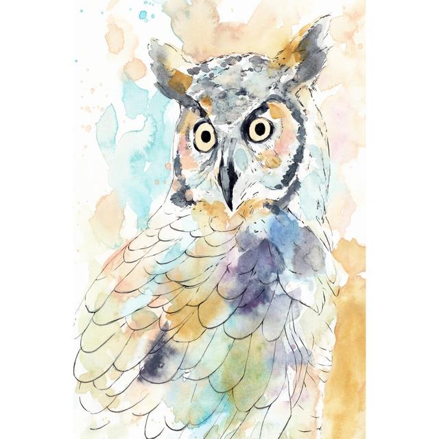 Owl Majestic II by Annie Warren - Wrapped Canvas Painting Union Rustic Size: 91cm H x 61cm W on Productcaster.