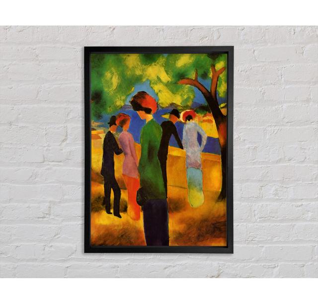 Lady In A Green Jacket by August Macke - Single Picture Frame Art Prints on Canvas Bright Star Size: 84.1cm H x 59.7cm W x 3.3cm D on Productcaster.