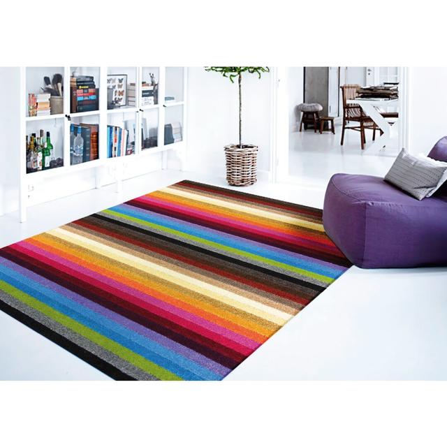 Rug in Multi-Coloured by 17 Stories, Rug Size: Rectangle 140 x 200cm on Productcaster.