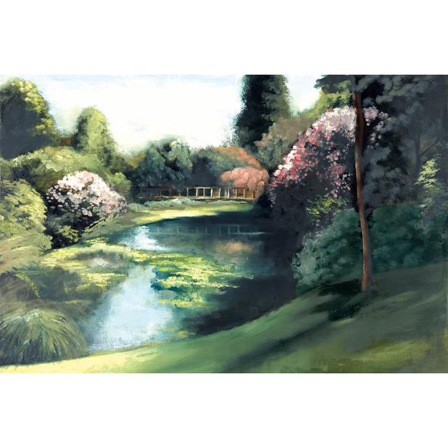 Sweet Garden - Wrapped Canvas Painting Marlow Home Co. Size: 61cm H x 91cm W x 3.8cm D on Productcaster.