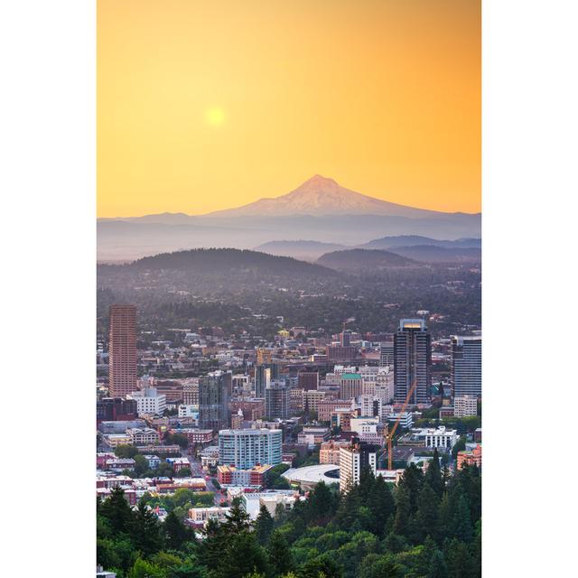 USA Skyline by Sylvainnaessens - Wrapped Canvas Art Prints Latitude Run Size: 122cm H x 81cm W x 3.8cm D on Productcaster.