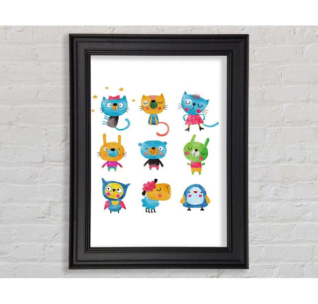 Funny Animals - Single Picture Frame Print Harriet Bee Size: 84.1cm H x 142.2cm W on Productcaster.