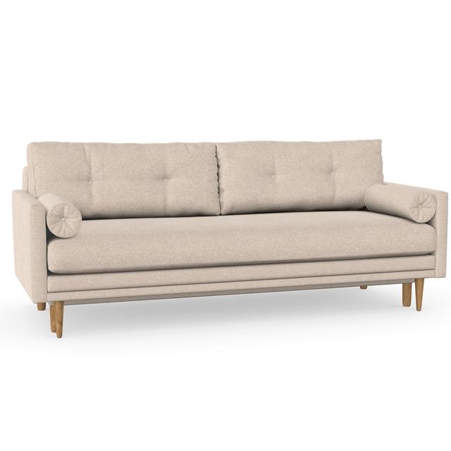 Ashcroft 3 Seater Clic Clac Sofa Bed Etta Avenue Upholstery Colour: Aragon 03 on Productcaster.