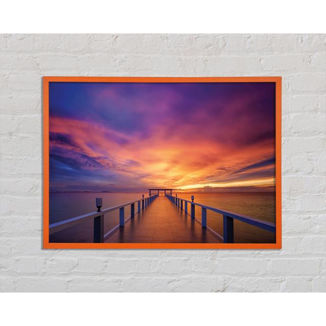 Tranquil Glow - Single Picture Frame Art Prints Highland Dunes Size: 59.7cm H x 84.1cm W x 2cm D on Productcaster.