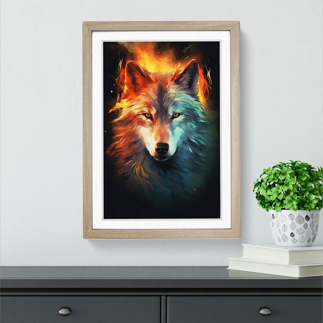 Wolf Digital No.2 Big Box Art Frame Colour: Oak, Size: 46cm H x 34cm W x 2cm D on Productcaster.