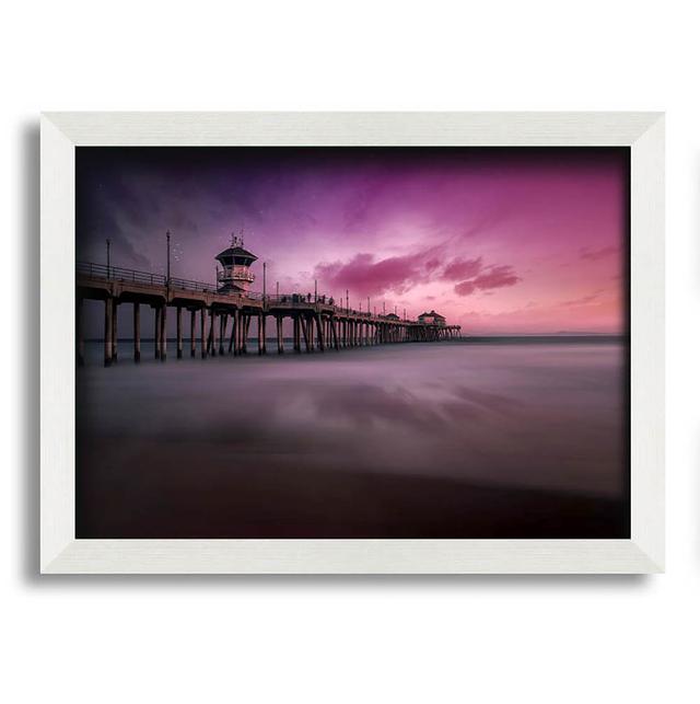 Stars In The Pink Skies Framed Print House of Hampton Size: 21cm H x 29.7cm W x 10cm D, Format: White Framed Paper on Productcaster.