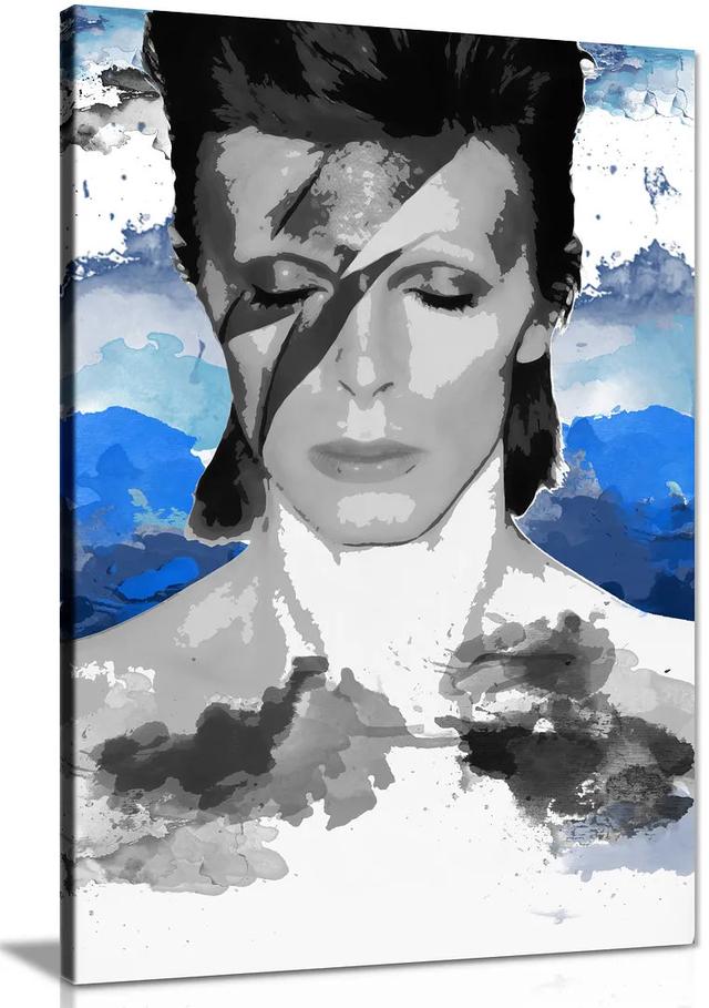 David Bowie Pop Art Canvas Wall Art Picture Print Panther Print Size: 46cm H x 31cm W on Productcaster.