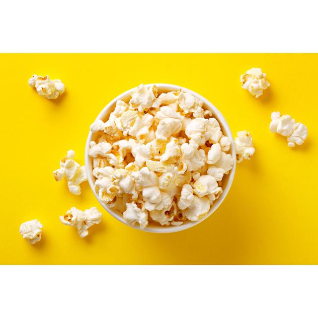 Pop Corn Bowl by Virtustudio - Wrapped Canvas Photograph Brambly Cottage Size: 30cm H x 46cm W on Productcaster.