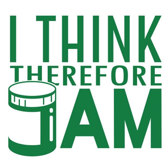 I Think Therefore Jam Wall Sticker Happy Larry Colour: Green on Productcaster.