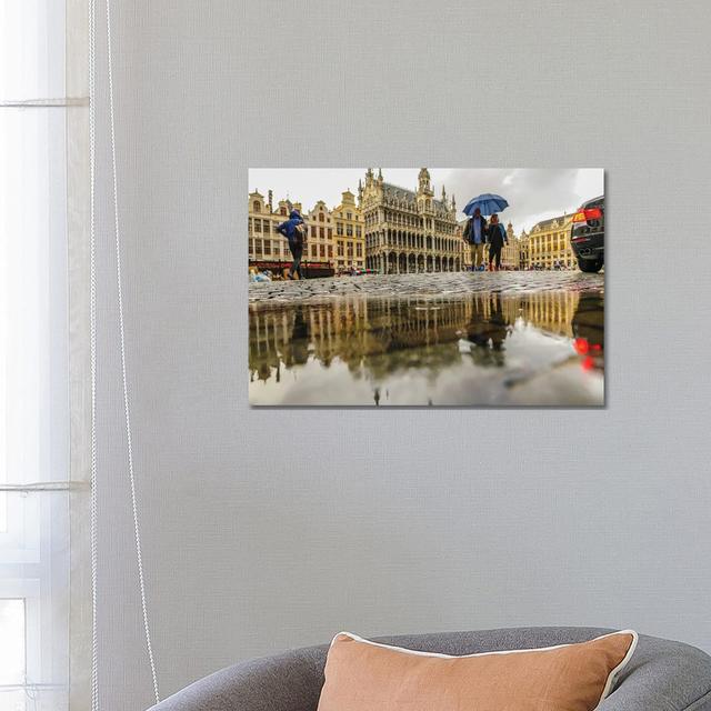 Brussels Grand Place II by Ben Heine - Wrapped Canvas Photograph Ebern Designs Size: 45.72cm H x 66.04cm W x 3.81cm D on Productcaster.