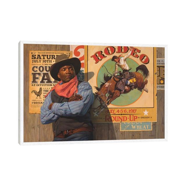 Rodeo Poster by Thomas Blackshear II - Photograph Print on Canvas Bloomsbury Market Format: White Framed, Size: 101.6cm H x 152.4cm W x 3.81cm D on Productcaster.