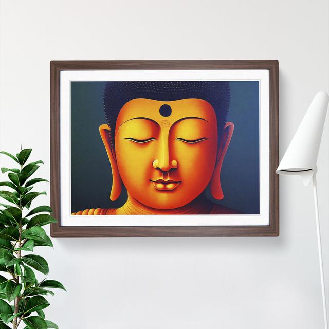 Golden Buddha Vol.3 - Single Picture Frame Print Latitude Vive Size: 25cm H x 34cm W x 2cm D, Format: Walnut Framed on Productcaster.