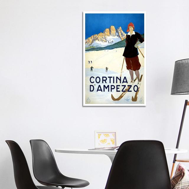 Cortina D'ampezzo Advertising Vintage Poster Maturi Size: 101.6cm H x 66.04cm W x 1.905cm D on Productcaster.