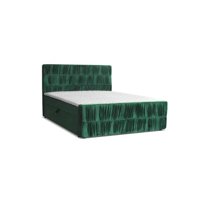 Bed Rosdorf Park Colour: Bottle Green, Size: 140 x 200cm on Productcaster.