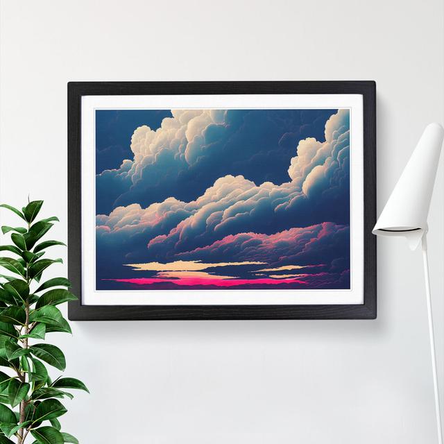 Gentle Clouds - Picture Frame Graphic Art ClassicLiving Size: 34cm H x 46cm W x 2cm D, Frame Colour: Black Framed on Productcaster.