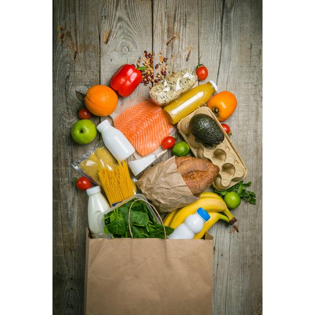 Grocery Shopping - Wrapped Canvas Photograph Ebern Designs Size: 30cm H x 20cm W x 3.8cm D on Productcaster.