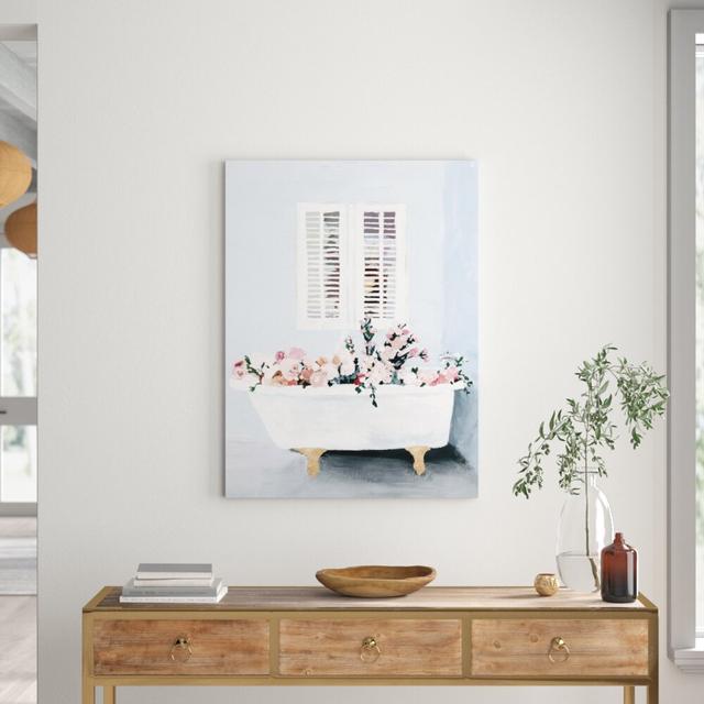 'Floral Tub' Painting on Wrapped Canvas East Urban Home Size: 81.3 cm H x 61 cm W on Productcaster.