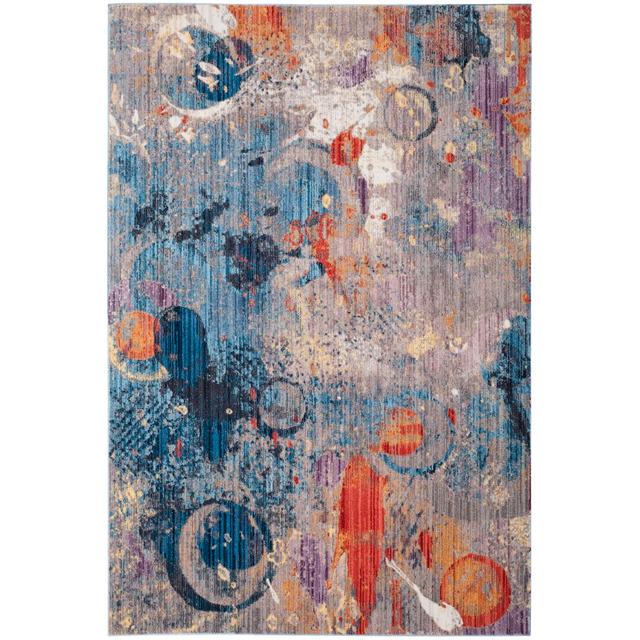 Forest Abstract Hand Woven Grey/Blue Area Rug Metro Lane Rug Size: Rectangle 120 x 180cm on Productcaster.